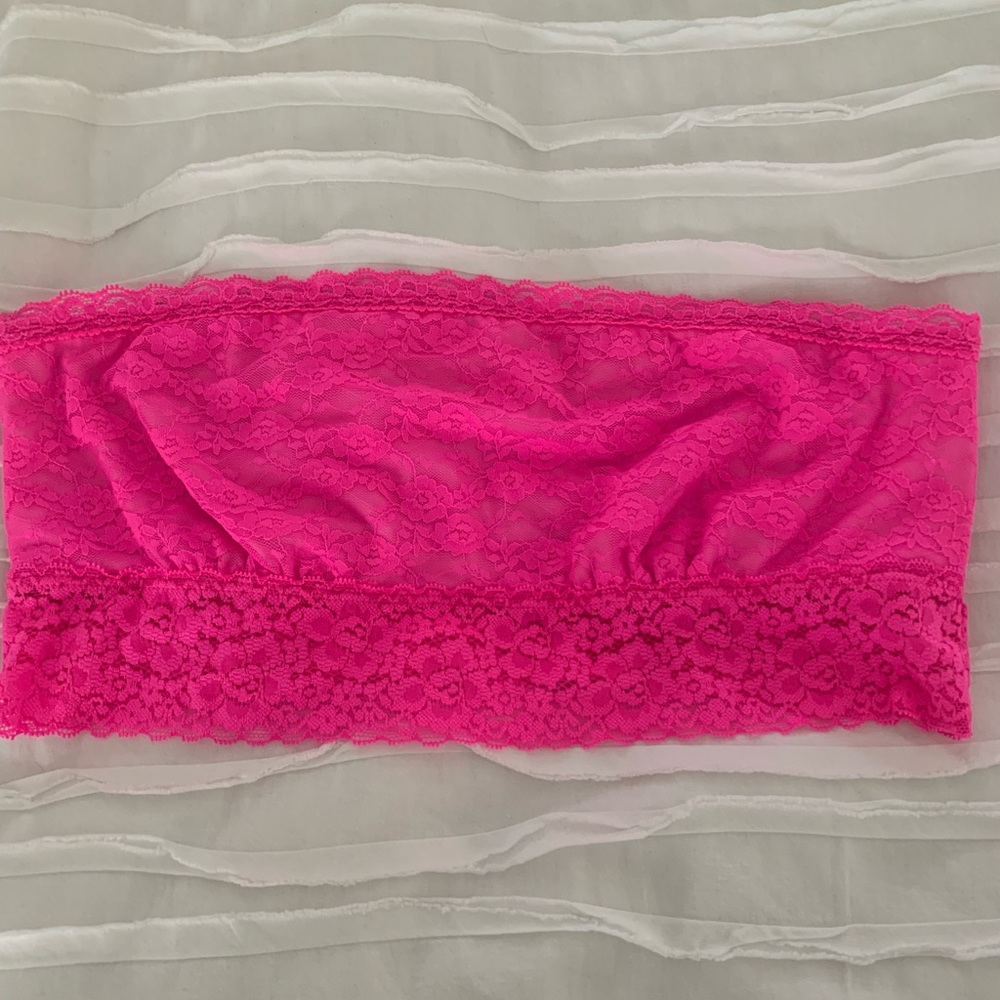 VS pink size large bandeau bra NWOT